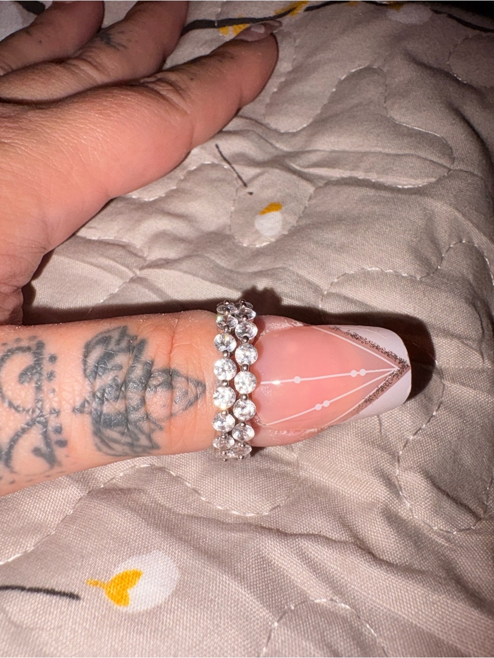 Pandora Silver Clear Crystal Eternity Ring